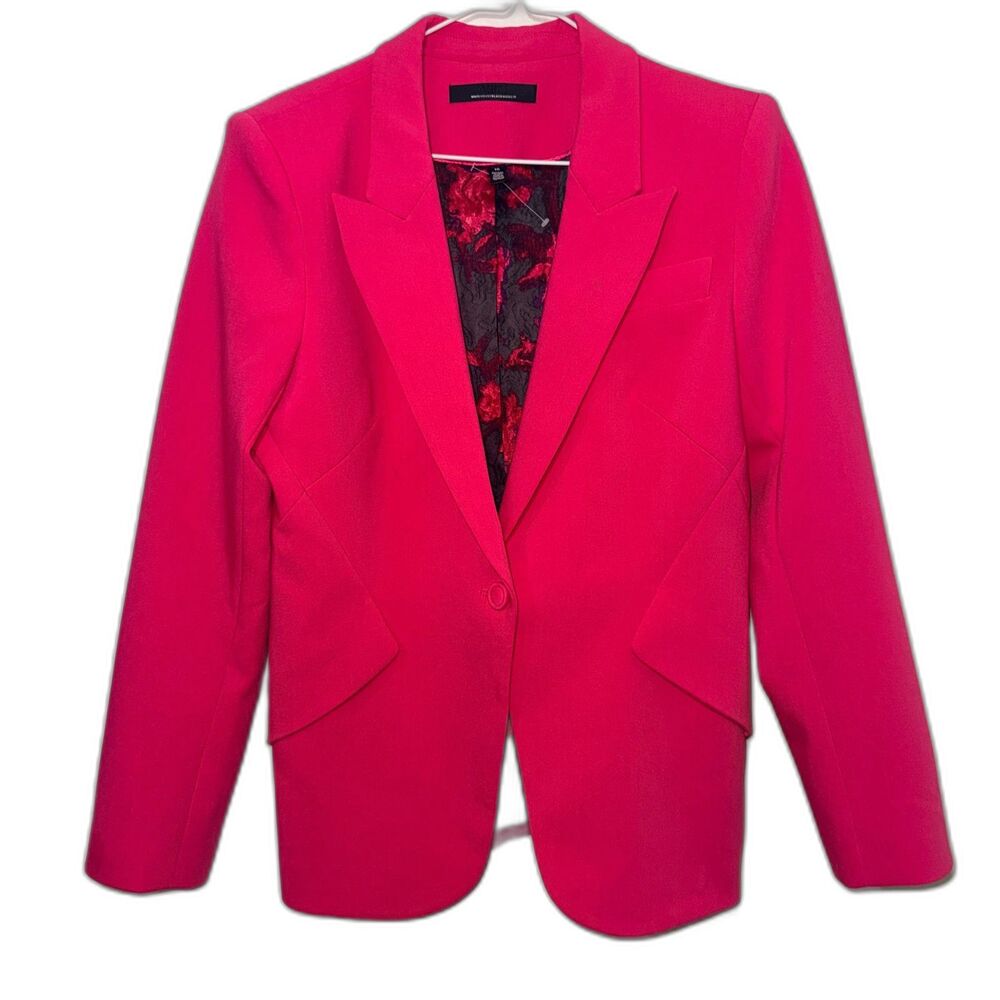 White House Black Market WHBM Editor Blazer - Hot Pink 10 - Picture 4 of 7